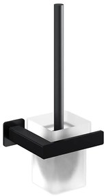 OMNIRES NL80620BL - Nástenná WC štetka NELSON matná čierna
