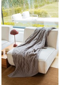 Taupe deka z mikroplyšu 130x170 cm Aspen – Tiseco Home Studio