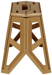 KIK KX3294 Skladacia kempingová stolička 39,5 cm, béžová