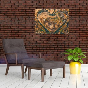 Obraz - Rieka v tvare srdca (70x50 cm)