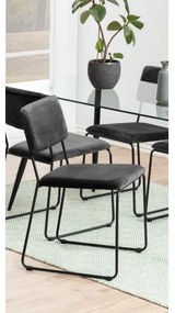 Jedálenská stolička COLE 1 ks tmavošedá