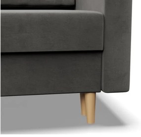 Trojmiestna rozkladacia sedačka BLANK Elegant svetlosivá