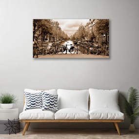 Obraz na plátne Rieka kolo stromy príroda 120x60 cm