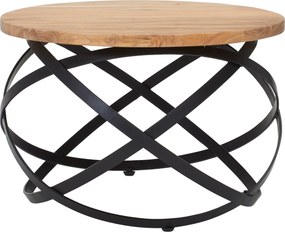 XXXLutz KONFERENČNÝ STOLÍK, čierna, farba akácie, drevo, kov, 60/60/40 cm MID.YOU - Stolíky do obývačky - 001630020201