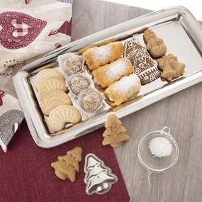 Tácka z nehrdzavejúcej ocele 17x38,5 cm Long – Orion