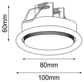 Brosline 3029 - Podhľadové svietidlo DROP 1xGX53/9W/230V biela