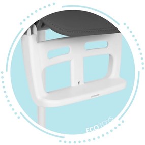 Detská jedálenská stolička 3v1 ALWAYS GREY ECOTOYS šedá