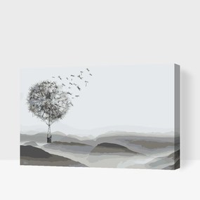 Gario Maľovanie podľa čísel Balón z púpavy Rozmery: 60 x 40 cm, Rámovanie: S vnútorným rámom