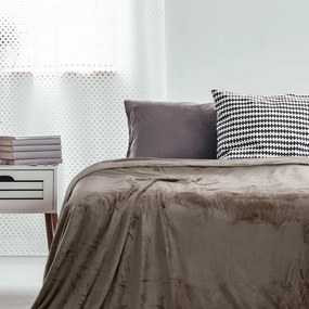 Hnedý pléd DecoKing Mic, 150 x 200 cm