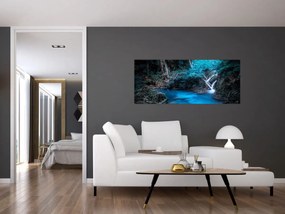 Obraz - Magická noc v tropickom lese (120x50 cm)