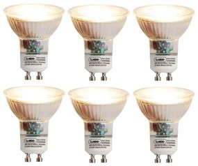Sada 6 stmievateľných LED žiaroviek GU10 6W 450lm 2700K