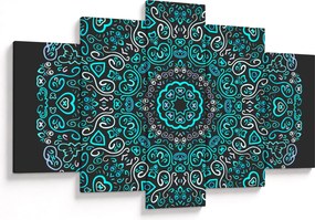 Obraz ornamentálne abstrakcie (150x105 cm)