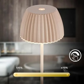Briloner 7552-011 - LED stmievateľná nabíjacia vonkajšia stolná lampa MINI LED/1,5W/5V IP44