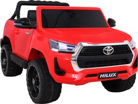 Ramiz Elektrické auto Toyota Hilux pre deti červené + pohon 4x4 + diaľkové ovládanie