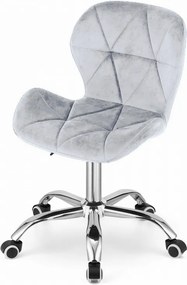 AKCIA Svetlosivé kancelárske kreslo AVOLA VELVET II. akosť
