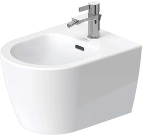 DURAVIT Soleil by Starck závesný bidet Compact s otvorom, s prepadom, 370 x 480 mm, biela, s povrchom WonderGliss, 22981500001