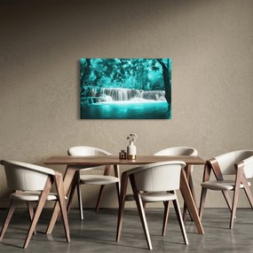 Obraz - Modrý vodopád (90x60 cm)