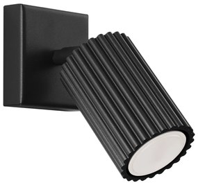 Čierne nástenné svietidlo Gleam – Nice Lamps
