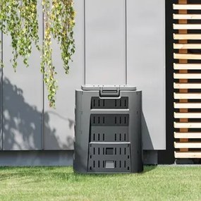 Kompostér, 220 l, čierna