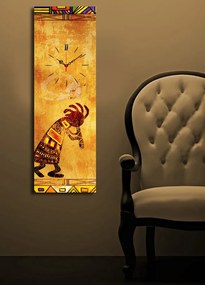 Dekoratívne nástenné hodiny Šimín žlté
