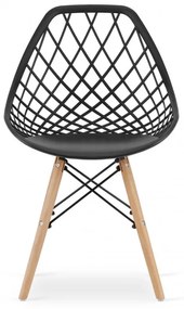 Set jedálenských stoličiek SAKAI čierne (4ks)