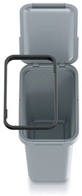 Závesný odpadkový kôš, 12 l, sivá