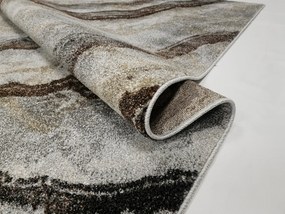 Koberec Wenus 7772 GREY – sivý koberec s abstraktným vzorom Rozmer: 300x400 cm