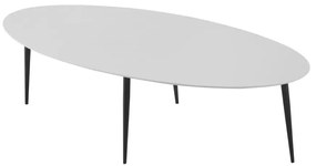 Konferenčný stolík, biela/čierna, SANAM