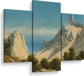 Obraz - Georg Emil Libert, View of Sommerspiret, the Cliffs of Møn, reprodukcia (90x60 cm)