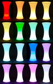 LED svietiaci taburet, 40 x 40 x 40 cm