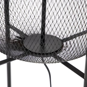 Moderná čierna stojaca lampa - Bliss Mesh