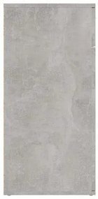 vidaXL Komoda betónová sivá 80x36x75 cm drevotrieska-