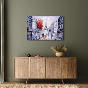 Obraz uličky v Paríži, olejomaľba (90x60 cm)
