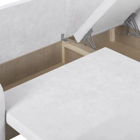 Rozkládací rohová sedací souprava TOKYO Stříbrná