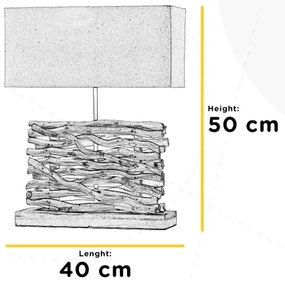 ONLI - Stolná lampa MARICA 1xE27/22W/230V 50 cm