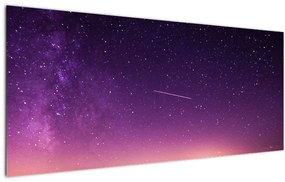 Obraz oblohy s padajúcou hviezdou (120x50 cm)