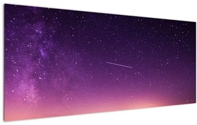Obraz oblohy s padajúcou hviezdou (120x50 cm)