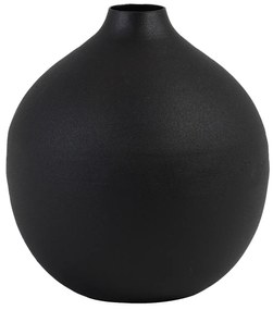 Kovová vázička RAYAT matt black, Ø11x13 cm