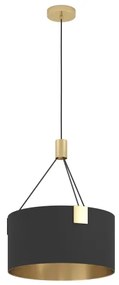 Eglo 39964 - Luster na lanku TORTOLA 3xE27/40W/230V čierna/zlatá