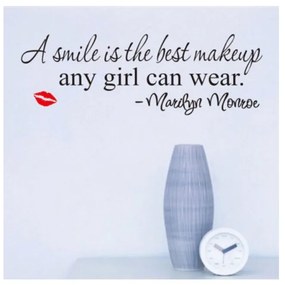 Samolepka na stenu "Úsmev - Marilyn Monroe" 20x63 cm