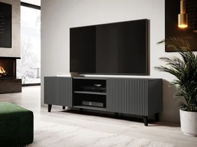 Tv stolík/skrinka Tilderi Grey 150, Farby: antracit