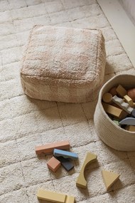 Prateľný kockovaný koberec memmo 170 x 240 cm prírodný MUZZA