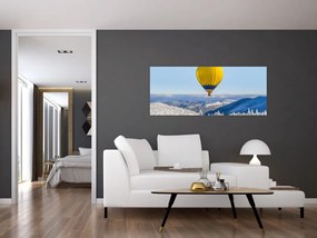 Obraz - Let nad zimnou krajinou (120x50 cm)