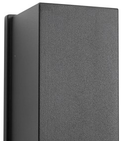 Nástenné svietidlo čierne magnetické vrátane LED nabíjateľné - Baleno