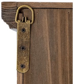 Modrá závesná vitrína z jedľového dreva 81x91 cm Hazem – Bloomingville