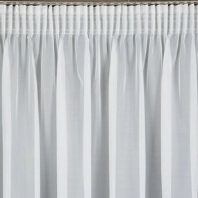 Biela voálová záclona na páske LUCIA 400x150 cm