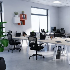 Ergonomická kancelárska stolička Diablo V-Light, čierna