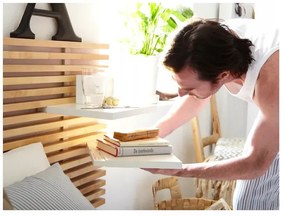 IKEA MANDAL Rám postele, opierka hlavy, breza/biela, 140 cm manželská