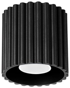 Sollux  SL.1784 - Bodové svietidlo AURA 1xGU10/10W/230V 10 cm čierna