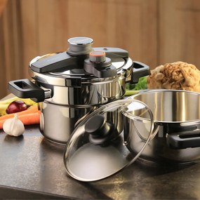 Tlakové antikoro hrnce v súprave 4 ks s pokrievkou Ultima duo – Tescoma